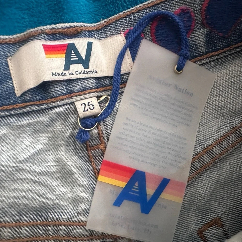 Aviator Nation Light Blue Denim Shorts - Picture 5 of 5